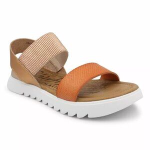 BLOWFISH TIA PRINTED OPEN TOE SLINGBACK SANDALS Size:6